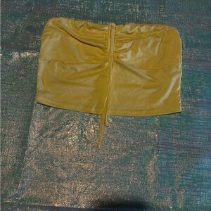 Yellow‎ Ruched Women's shirt